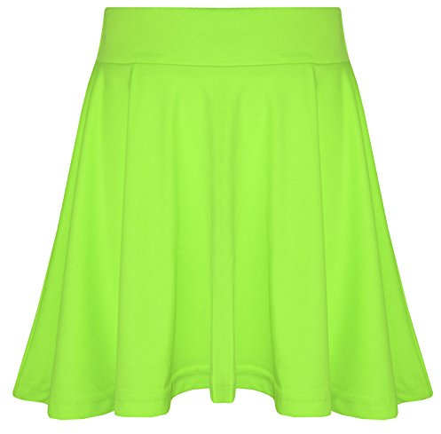 A2Z 4 Kids Girls Plain Skater Skirt for School Trendy Soft Feel Comfortable Summer Fashion Outfit Clothing Age 2-13 Years