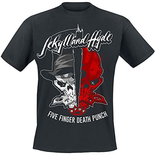 Five Finger Death Punch Jekyll and Hyde Männer T-Shirt schwarz L 100% Baumwolle Band-Merch, Bands