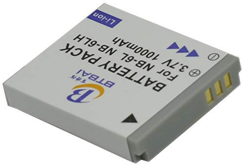 BTBAI Camera Battery For NB-6L NB-6LH NB6L NB6LH PowerShot SX520 SX60 SX600 SX700 SX540 HS IS Digital k1a