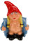 Rakso Oskar Schneider GmbH & Co. KG Gartenzwerg Exhibitionistin aus bruchfestem PVC Zwerg Made in Germany Figur,Mehrfarbig