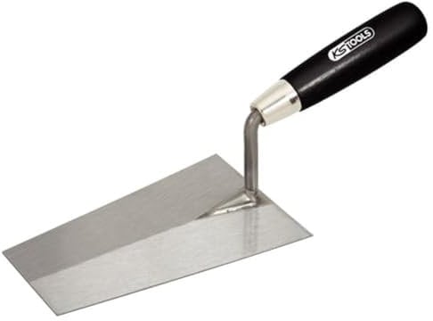 KS Tools 144.0125 Cazzuola per Stuccatura, 240 mm, a Punta Squadrata, Impugnatura in Legno
