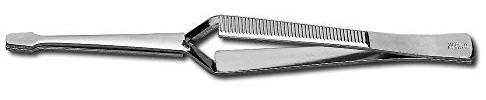 Donau Elektronik PZ6 Kreuzpinzette Flache Spitze 160 mm, Mehrfarbig
