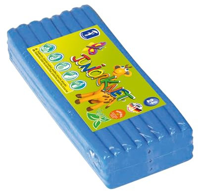 Feuchtmann JUNiORKNET Jumbo-Pack in Blau | 500g weiche Kinderknete im Vorteilspack | vegane glutenfreie Spielknete | Nicht trocknende Knete | ungiftige Modelliermasse | ab 2 Jahren