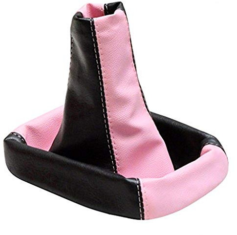 Aerzetix: Schaltsack Schalthebelmanschetten Schalthebelmanschette Schaltbetätigungs Rosa Schwarz Farbe Kunstleder