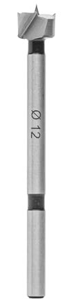 ENT 40212 Broca tipo Forstner, carlidad premium, Diámetro (D) 12 mm, NL 60 mm, GL 90 mm, S 6 mm