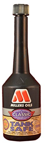 Millers Oils Tank Safe Anti Corrosion and Vapour Phase Inhibition Petrol Fuel Additive, 250ml