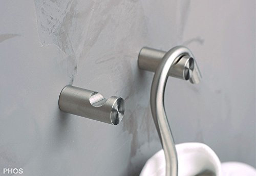 PHOS Edelstahl-Wandhaken HV14-30 mit konkaver Fräsung