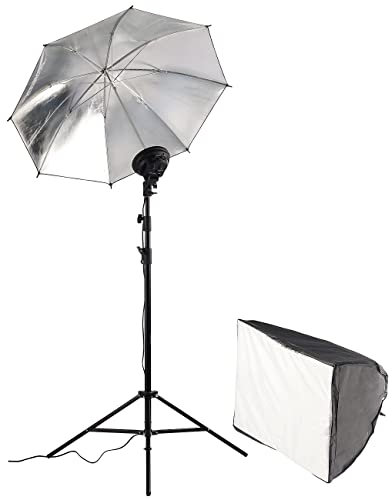 Somikon Fotoleuchte: Höhenverstellbare Softbox mit zusätzlichem Reflektorschirm (Fotobeleuchtung, Fotolicht Schirm, Studio Lichtzelt)