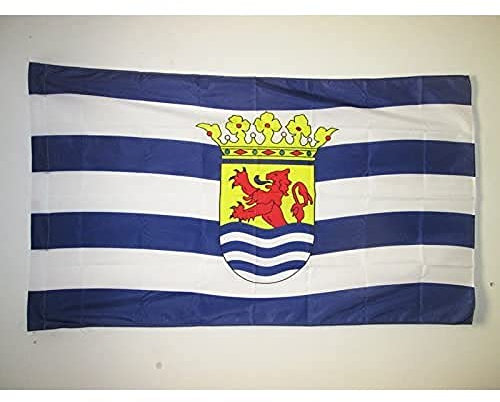 AZ FLAG - Flagge Provinz Zeeland - 150x90 cm - Zeeland In Niederlande Fahne 90 x 150 Cm Scheide Für Mast - Flaggen