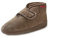 Reissner Lammfelle | Engel Hausschuhe Athen | Veloursleder | Innenfutter echtes Merino Lammfell | knöchelhoch | Klettverschluß | 42 braun