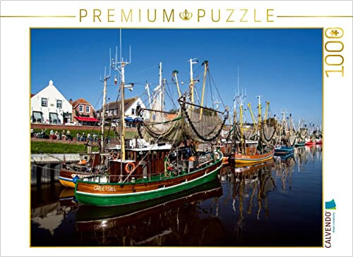 CALVENDO Puzzle Greetsieler Hafen 1000 Teile Puzzle quer | Lege-Größe cm Foto-Puzzle für glückliche Stunden