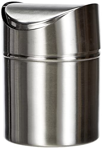 Ema A12210370 Poubelle de Salle de Bain INOX Argenté