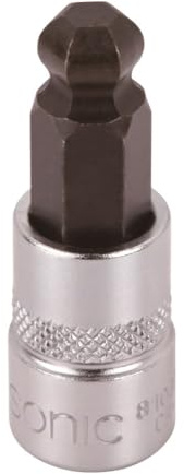 Sonic 8103703 Bit Stecknuss Hex Ball, 1/4-Zoll, 3 mm