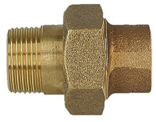 Lötfitting Rotguss Verschraubung 22 mm x 1 i/AG - konisch dichtend