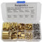 Raogoodcx 320Pcs M2.5 Male Female Brass Spacer Standoff Screw 6mm 10mm 15mm 20mm Nut Assortment Kit