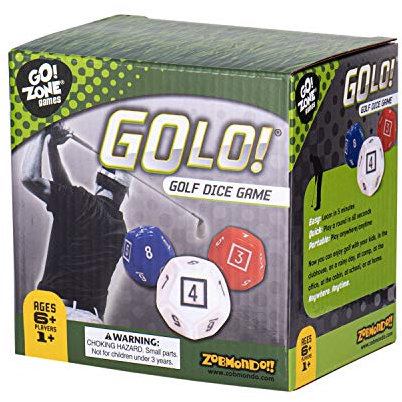 Zobmondo!! GOLO, Golf, Würfelspiel - Award Gewinner, Super Fun, Golf-Würfel-Spiel - EIN Würfelspiel, das perfekt für - Reisen, Haus, Partys Einheitsgröße Mehrfarbig
