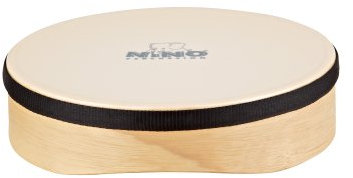 Nino Percussion Wood Hand Drum - Mittelgroße Handtrommel für Kinder ab 3 Jahren - Durchmesser 8 Zoll (ca. 20 cm) - Siam Eiche, Natur (NINO43)