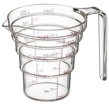 Yamazaki 2699 Misurino sicuro per microonde, 200 ml, trasparente