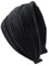 axy Breiter Haarreif mit leichtem Flanell (Leder Optik) Damen Stirnband Haarschmuck Haarreifen HR32 (Schwarz)