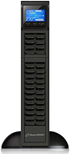 PowerWalker VFI 2000 CRS 2000VA / 1600W Online USV Tower/Rack Doppelwandler SNMP Slot ohne Akkus Fuer Externe Akkus-P-