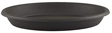 Artevasi Plastique Soucoupe Ronde pour Pot de Fleurs 22cm Couleur Anthracite
