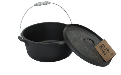 Old Mountain Vorbehandelter Schmortopf mit Flanschdeckel, 12 l