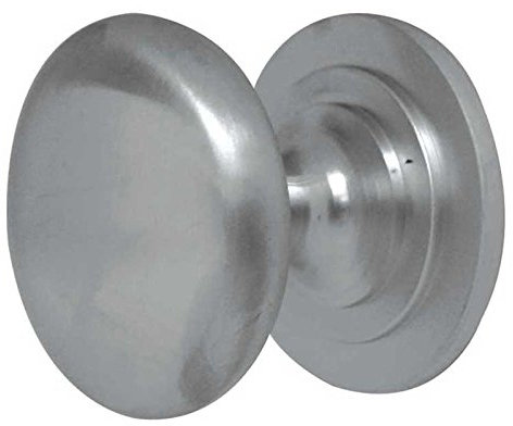 Solid Cupboard Knob 50mm Satin Chrome