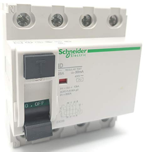 Schneider Elec PBT – Dit 20 40 – Interrupteur différentiel id-ac 4 pôles 25 A 30 mA 415 V