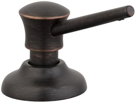 hansgrohe Seifenspender für Bad und Küche, traditioneller Premium, 5,1 cm, klassischer Seifenspender in eingeriebener Bronze, 04540920