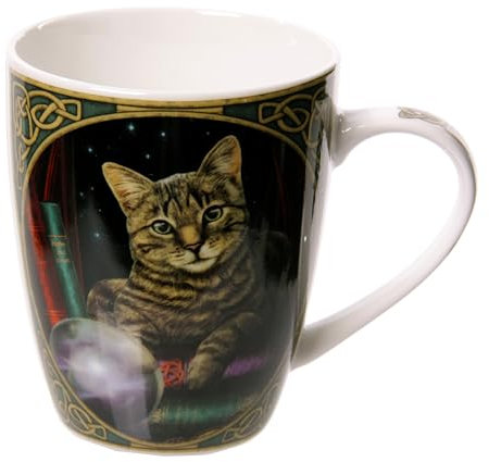 Puckator Lisa Parker Fortune Teller Cat Porcelain Mug - Funny Home Accessories - Cute Gifts for Girlfriend - Large Mugs for Men Women Hot Drinks - Cute Cups Presents - Secret Santa Gift - Cup Set