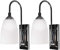 Westek Battery Operated Wall Sconce, 2 Pack – 70 Lumens, Plastic with Chrome Finish – Easy Wireless Installation Battery Wall Sconce – 2 Settings, Full or Dim – LPL780C