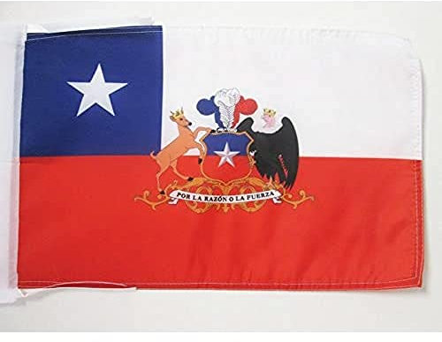 AZ FLAG - Flagge Chile Mit Waffen - 45x30 cm Mit Kordel - Chilenische Fahne 30 x 45 cm - Flaggen