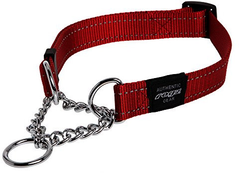 ROGZ HC06-C Utility Stop- Halsband/Fanbelt, L, rot