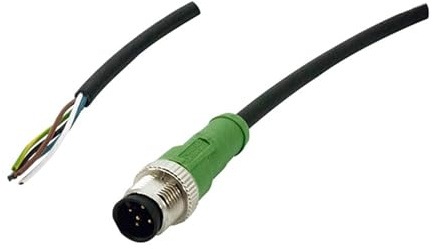 Phoenix Contact SAC-5P-M12MS/10.0-PUR konfektioniertes Sensorkabel, Stecker gerade/offenes Ende, Länge 10m