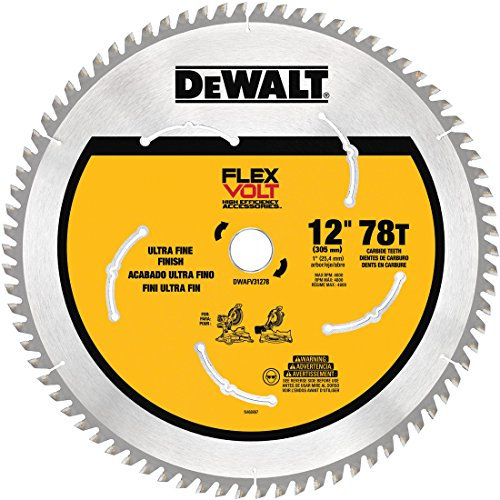 DEWALT DWAFV31278 Flexvolt 78T Miter Saw Blade, 12