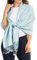 Sakkas 70 X 28 Paisley Selbst-Design Schal/Wrap/Stole - Stahl Blau