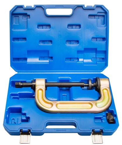 Herkules Werkzeuge Silentlager Traggelenk Presse Pressrahmen Pressbügel - Metall - 59.5 mm - Hydraulikspindel, Ratschen- und Druckluft - Schlagschrauber - Inkl. Kunststoffkoffer