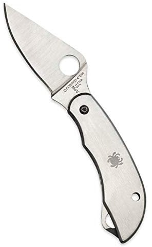 Spyderco Erwachsene Messer Clipi Tool Edelstahlmesser mit Flaschenöffner, Silber, SPY-C175P