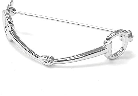 Plastronnadel von Equetech, Gold oder Silber, SNF, silber, Einheitsgröße