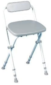 Homecraft Sherwood Folding Backrest Stool, Height Adjustable Shower and Bath Stool, Shower Aid for Elderly, Disabled and Handicapped Individuals