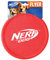 Nerf Dog Nylon Flyer Hundespielzeug, Fliegenscheibe, leicht, langlebig und wasserabweisend, ideal für Strand und Pool, 22,9 cm Durchmesser, für mittelgroße/große Rassen, Einzeleinheit, Rot