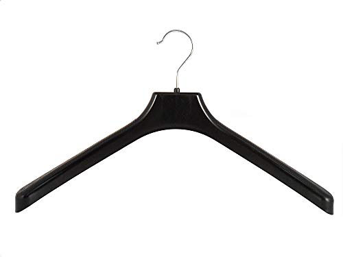 Kleiderbügel für Jacken, Mantelbügel, 45 cm, schwarz, W45b, NEU, 10 Stück