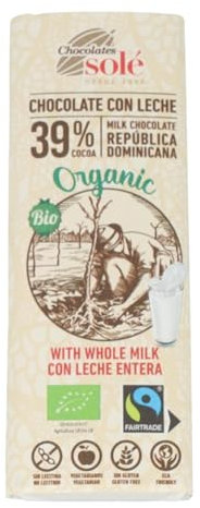 Chocolat au Lait Bio - En Barre 25g - Sans Lecithine ni Gluten