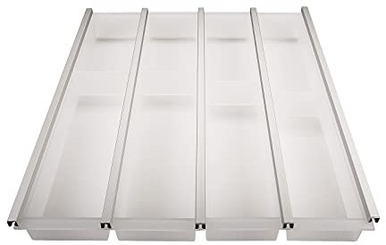 SOTECH 50er Cuisio Besteckeinsatz weiß transluzent Besteckkasten Schubladeneinsatz