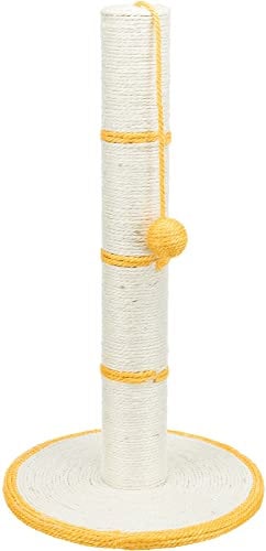 TRIXIE Kratzstamm 62 cm kleine Kratzsäule für Katzen, mit Natursisal umwickelt, komfortabel & stabil – 431