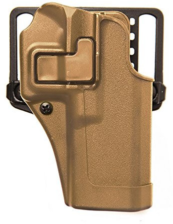 Black Hawk Serpa CQC Verdeckter Holster, Matte Oberfläche, Unisex, 410500CT-R, Coyote Tan, Size 00 - Glock 17/22/31