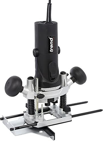 Trend 850 W 8 mm Router mit variabler Geschwindigkeit 230 V EU, 35 mm Eintauchtiefe, eingebaute Abschaltfunktion, T4EK/EURO
