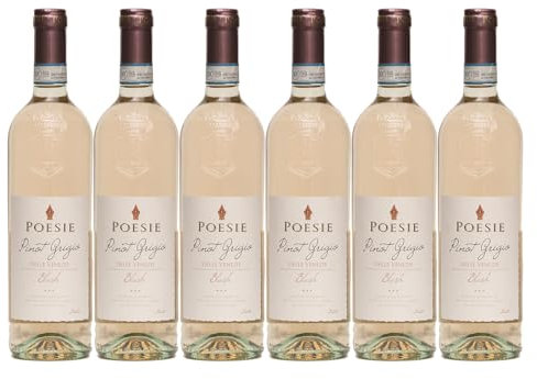 Poesie Pinot Grigio Blush, Italian Rose Wine, CASE of 6 x 750ml