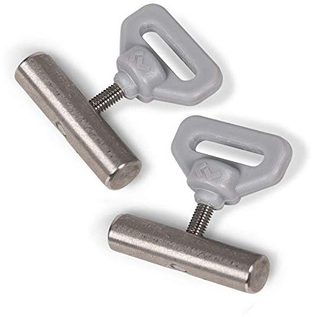 Kampa 6mm Awning Stopper - Twin Pack (Silver, Metal, Powder-Coated)