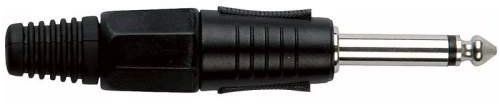 DAP Klinkenstecker 6.3mm Mono schwarz/schwarz